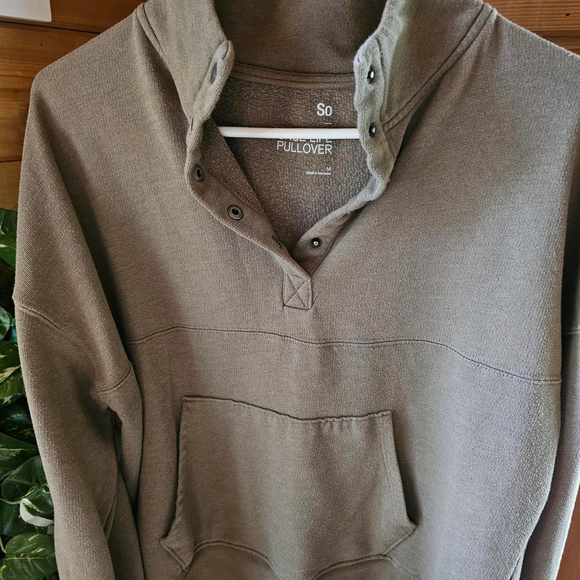 SO Tops - SO Brand Sage Green Sweatshirt